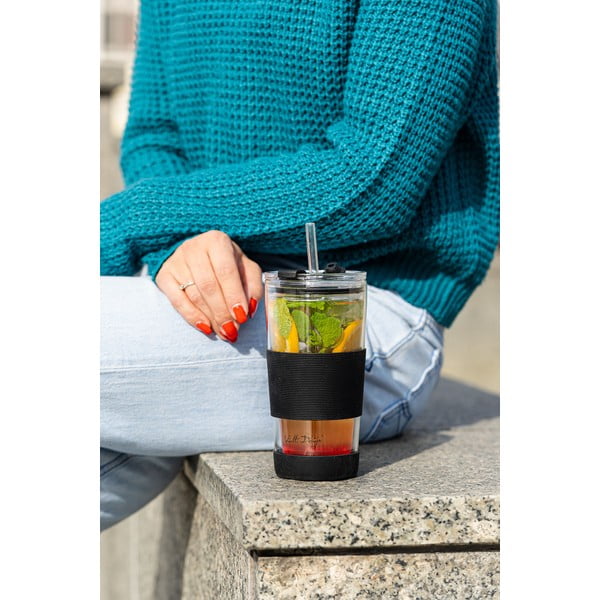 Termo puodelis juodos spalvos 600 ml Fuori – Vialli Design-image-2