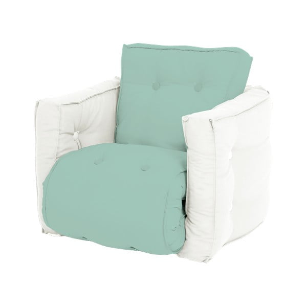"Karup Design Mini Dice Mint/Creamy" vaikiška sofos kėdė