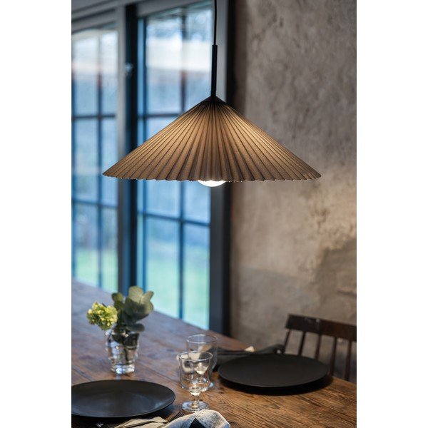 Kabantis šviestuvas pilkos spalvos ø 50 cm Plisado – Markslöjd-image-1