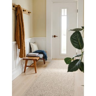 Skalbiamas kilimas pilkos spalvos/kreminės spalvos 80x240 cm Rocco Dark Cream – Elle Decoration