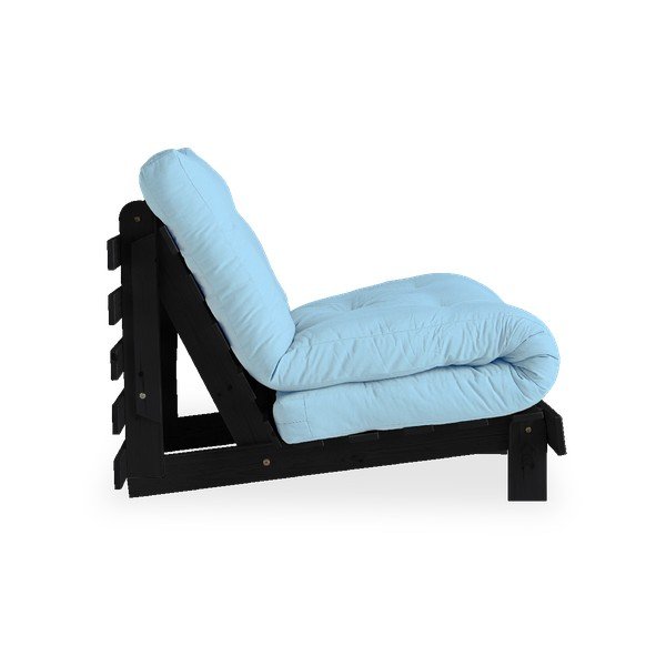 Sulankstomas fotelis Karup Design Roots Juoda/šviesiai mėlyna-image-3