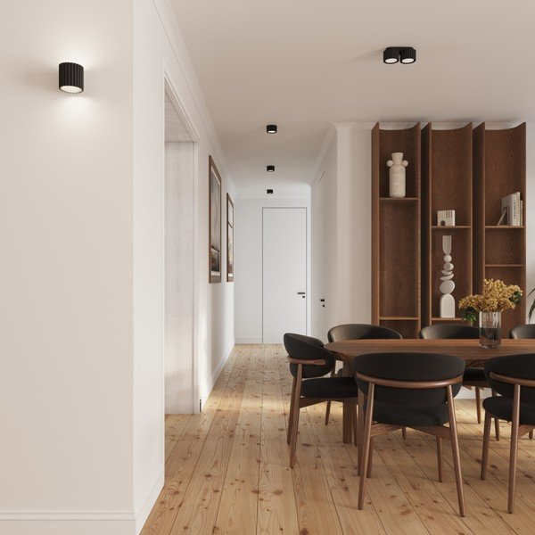 Juodos spalvos iš metalo taškinis šviestuvas ø 10 cm Zora – Sollux-image-2
