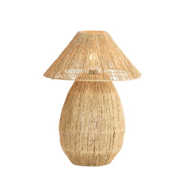 Natūralios spalvos stalinis šviestuvas (aukštis 55 cm) iš džiuto Maruva – Light & Living-image-3