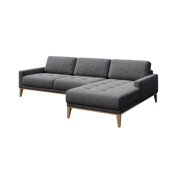 Kampinė sofa pilkos spalvos (su dešiniuoju kampu) Musso – MESONICA-image-2