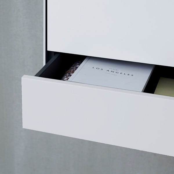 Baltos spalvos sieninė daugiafunkcinė spintelė Edge by Hammel-image-4