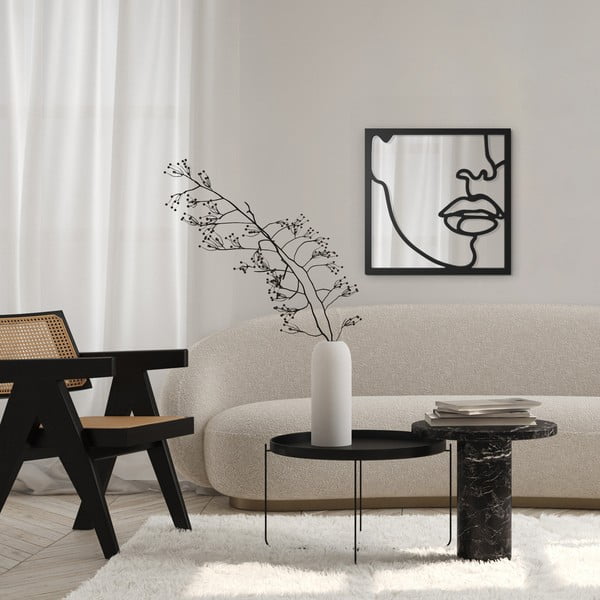 Sieninis veidrodis 50x50 cm Rosa - Styler-image-3