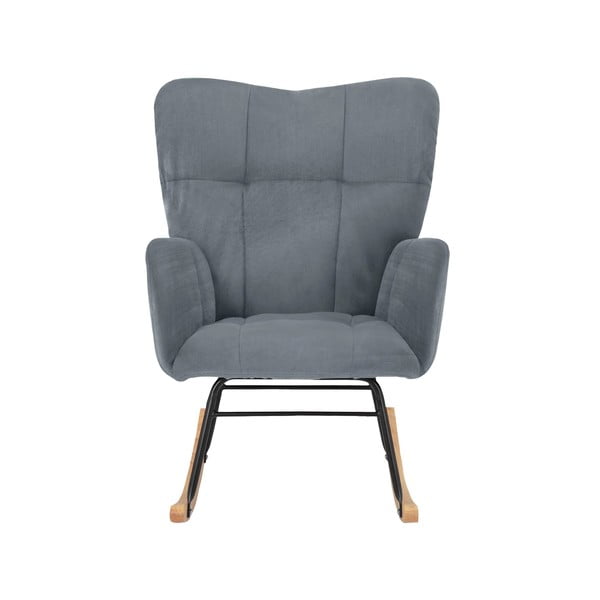 Iš velveto supamasis krėslas pilkos spalvos Elza – Støraa-image-1