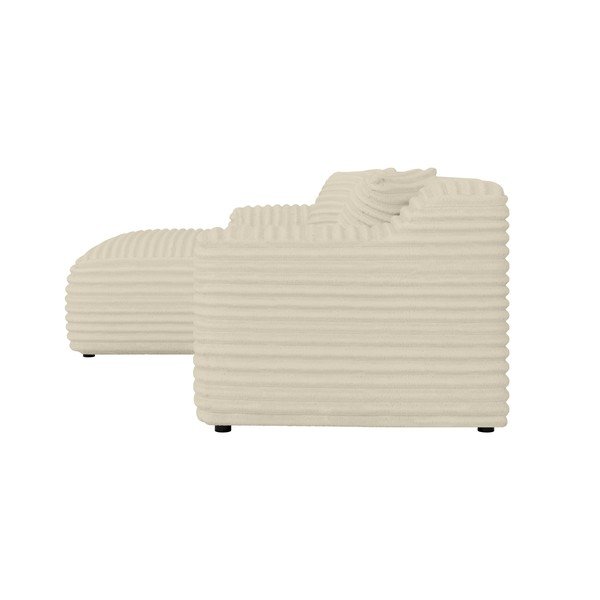 Smėlio spalvos iš kordinio velveto kampinė sofa (su kairiuoju kampu/su gultu) Martin – Ropez-image-3