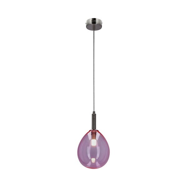 Violetinės spalvos kabantis šviestuvas LED su stiklo gaubtu Lukka – Candellux Lighting-image-3