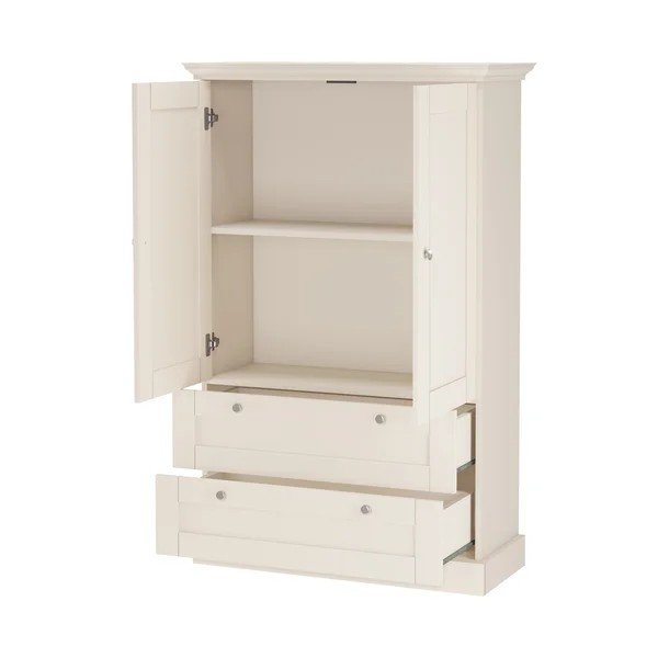 Smėlio spalvos matinis spintelė 83x130x35 cm Binz – Støraa-image-3