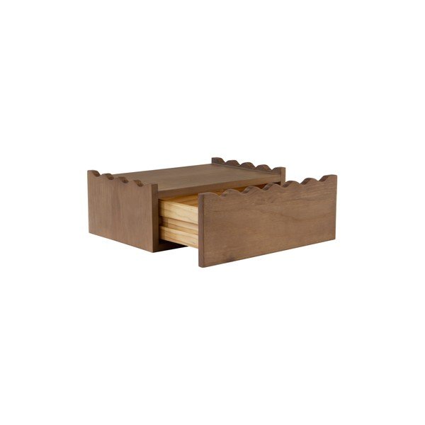 Tamsios natūralios spalvos iš pušies masyvo pakabinamas naktinis staliukas Nypen – Jotex-image-3