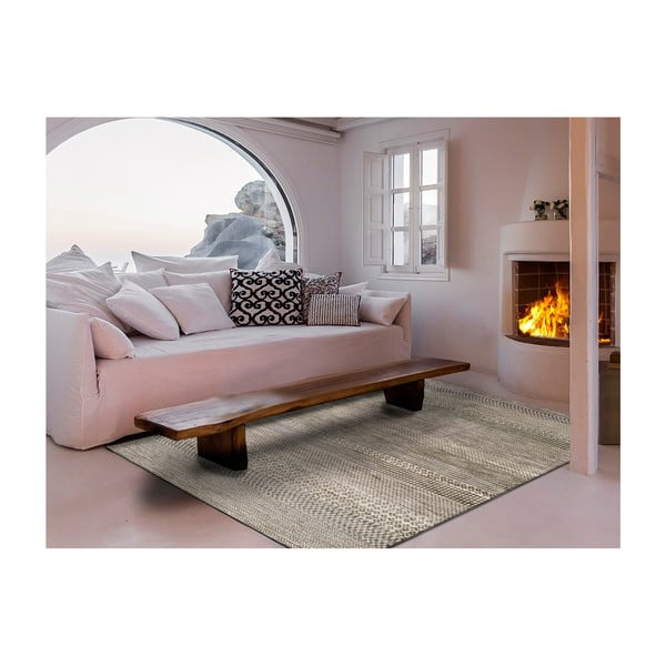 Pilkas viskozės kilimas Universal Belga Beigriss, 100 x 140 cm-image-2