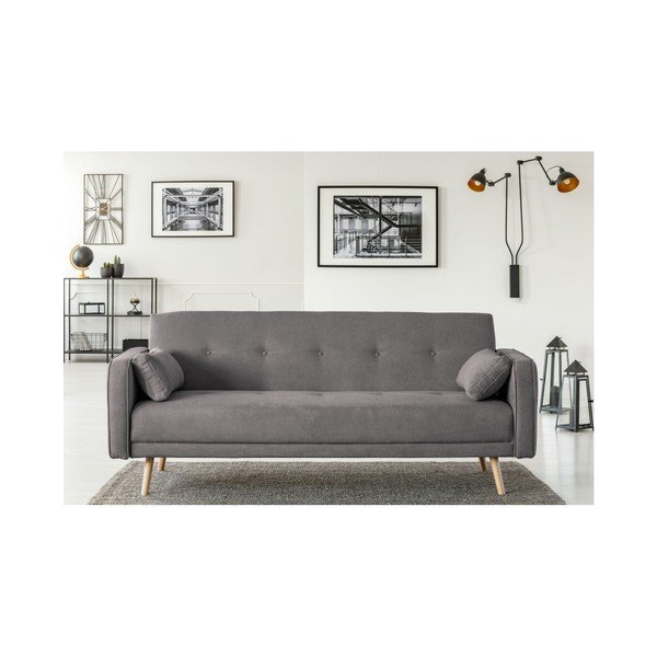 Tamsiai pilka sofa-lova Cosmopolitan Design Stuttgart, 212 cm-image-4