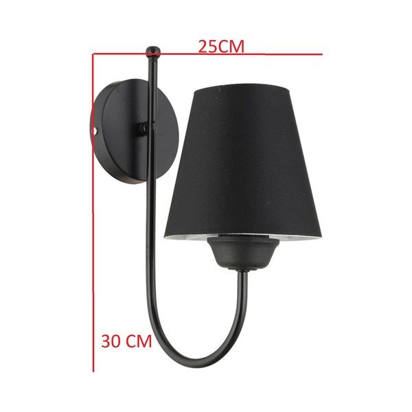 Juodas sieninis šviestuvas Sconce S - Magenta Home-image-1