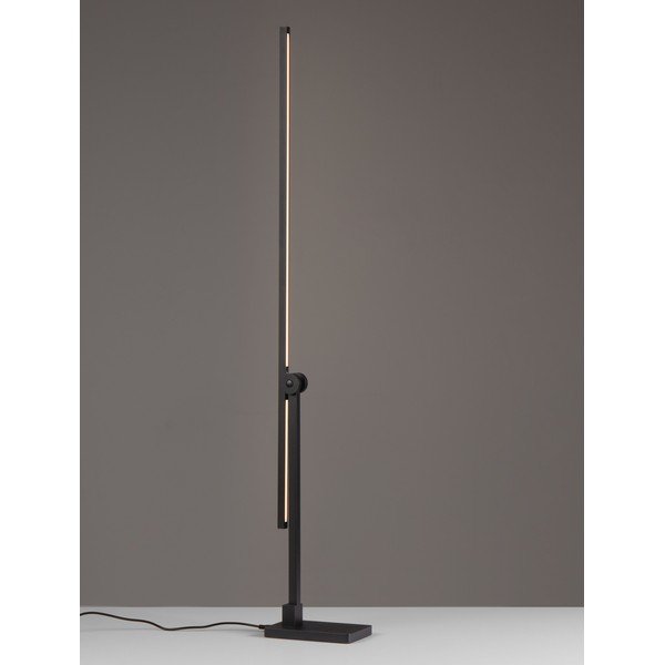 Matinės juodos spalvos iš metalo stalinis šviestuvas LED su sulankstoma konstrukcija/su pritemdymo funkcija (aukštis 47 cm) Tenso – Nova Luce-image-4