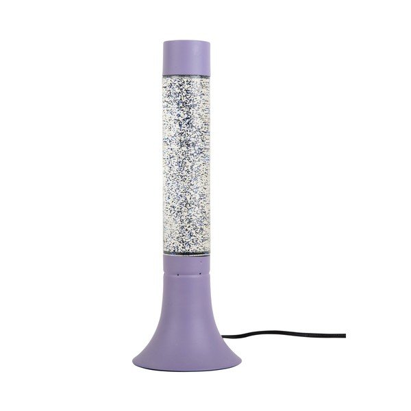 Violetinės spalvos stalinis šviestuvas (aukštis 37,5 cm) su stiklo gaubtu Astro Glittler – Leitmotiv