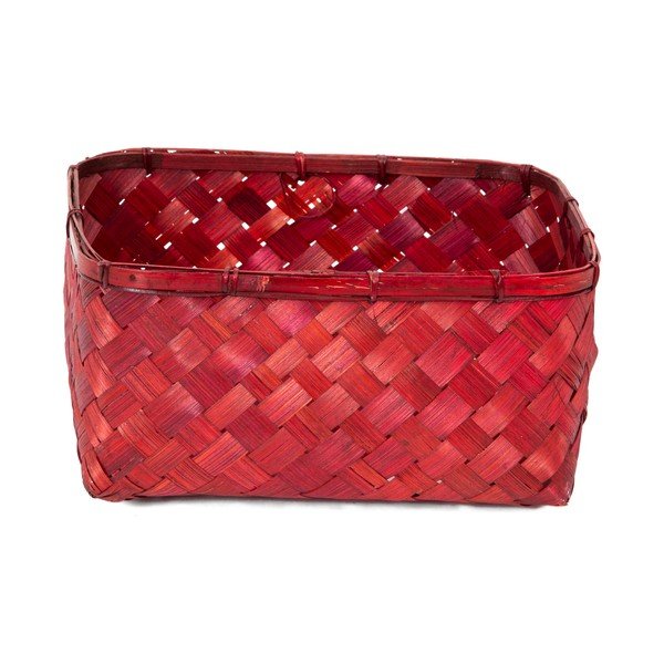Raudonas bambukinis krepšys Compactor Hanoi, 30 x 23 cm-image-3