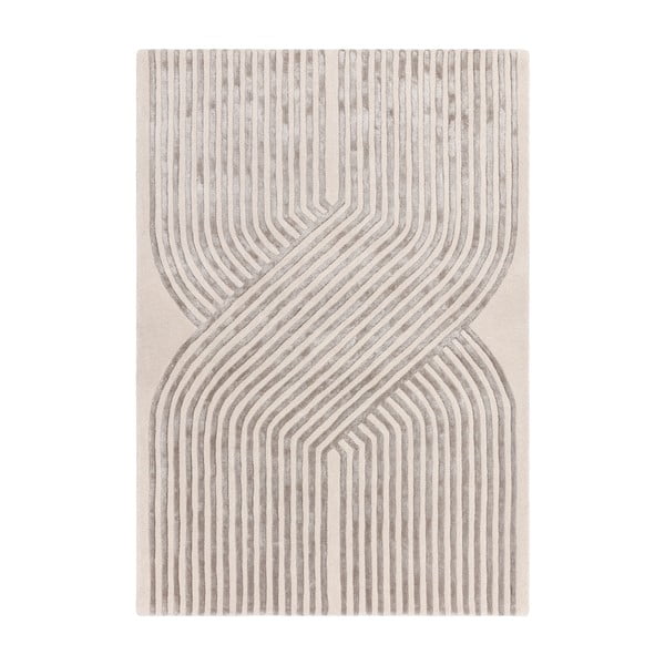 Rankų darbo iš vilnos mišinio kilimas kreminės spalvos 160x230 cm Matrix – Asiatic Carpets