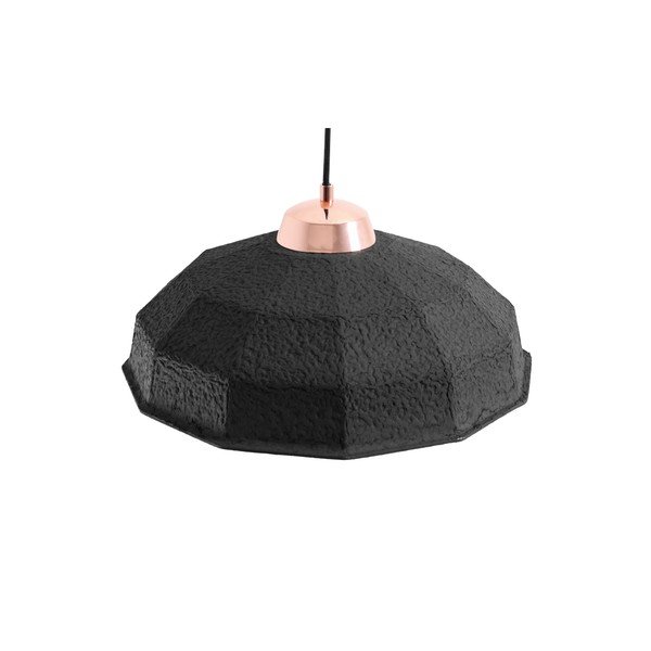 Juodas pakabinamas šviestuvas "Custom Form Celulo", skersmuo 40 cm