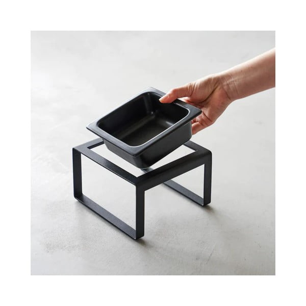 Keraminis dubenėlis su pagrindu augintiniui Tower - YAMAZAKI-image-1