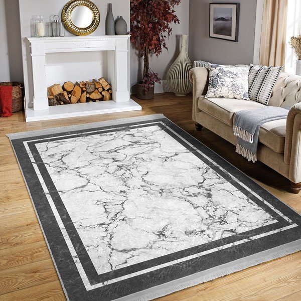 Baltai pilkas kilimas 120x180 cm - Mila Home-image-3