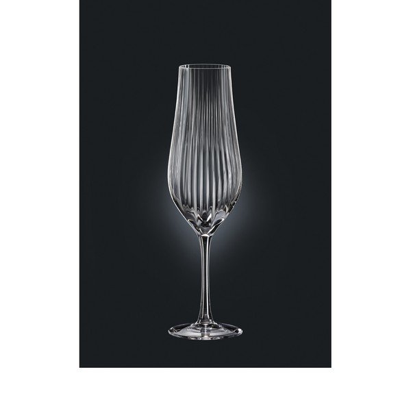6 šampano taurių rinkinys Crystalex Tulipa Optic, 170 ml-image-1