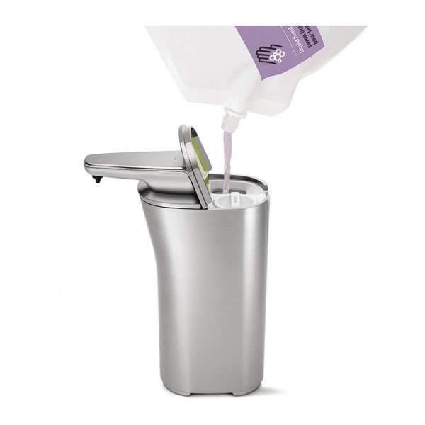 Sidabrinis bekontaktis muilo dozatorius simplehuman Compact-image-1