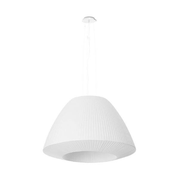 Baltas pakabinamas šviestuvas su stikliniu gaubtu ø 60 cm Soprano - Nice Lamps
