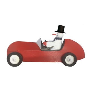 Kalėdų figūrėlė Snowman in Sportscar - G-Bork