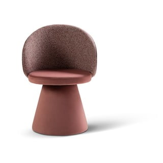 Rožinės spalvos iš velveto krėslas Inez – Micadoni 