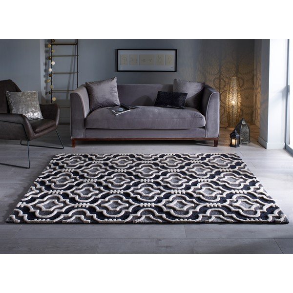 Pilkas vilnonis kilimas 290x200 cm Moorish Amira - Flair Rugs-image-1