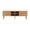Natūralios spalvos TV spintelė iš ąžuolo 40x50x150 cm Kyoto – House Nordic