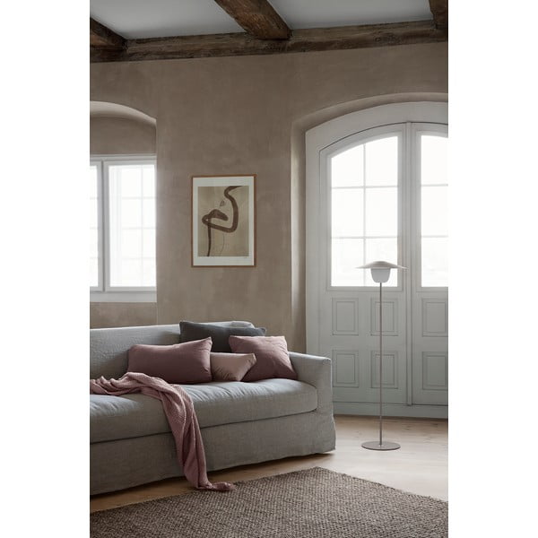 Pilkas medvilninis užvalkalas Blomus, 50 x 30 cm-image-2