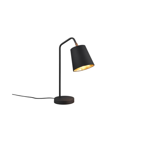 Stalinis šviestuvas juodos spalvos (aukštis 45 cm) su tekstiliniu gaubtu Buddy – Reality-image-2
