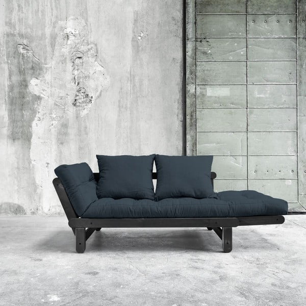 Sofa lova "Karup Beat" juoda/juodai mėlyna