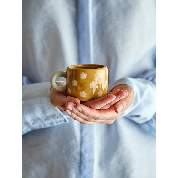 Rudos spalvos iš keramikos vaikiškas puodelis 110 ml Nini – Bloomingville-image-4