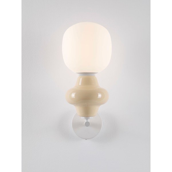 Baltos spalvos iš keramikos sieninė lempa Clio – Nova Luce-image-1