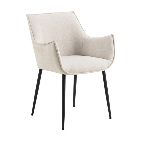 Kreminės spalvos iš audinio valgomojo kėdė Bonita – Actona