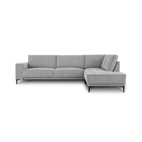 Pilkos spalvos kampinė sofa (su dešiniuoju kampu/„L“ formos) Copenhagen – Scandic