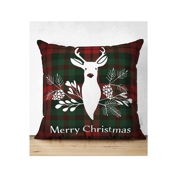 4 kalėdinių pagalvių užvalkalų ir staltiesės rinkinys Minimalist Cushion Covers Tartan Christmas-image-4