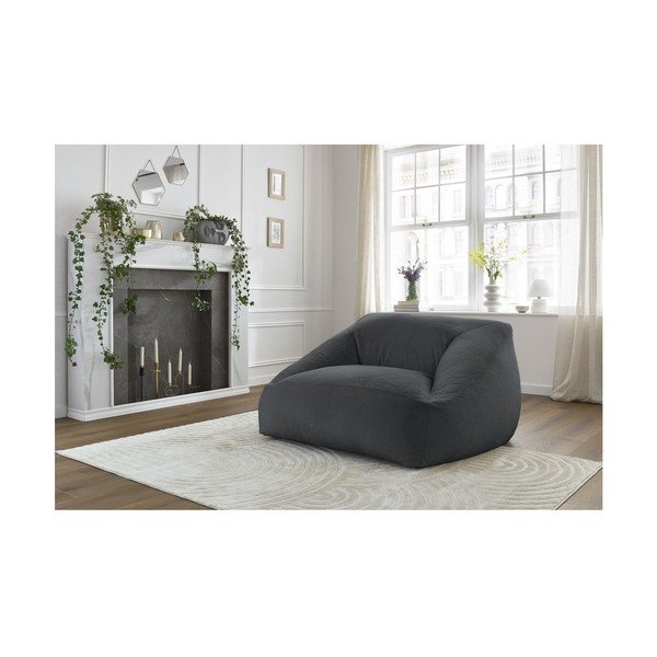 Tamsiai pilkos spalvos sėdmaišis iš dirbtinio kailio Lilibet – Bobochic Paris-image-1