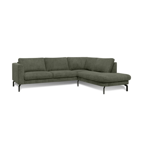 Kampinė sofa tamsiai žalios spalvos (su dešiniuoju kampu) Gomero – Scandic-image-1