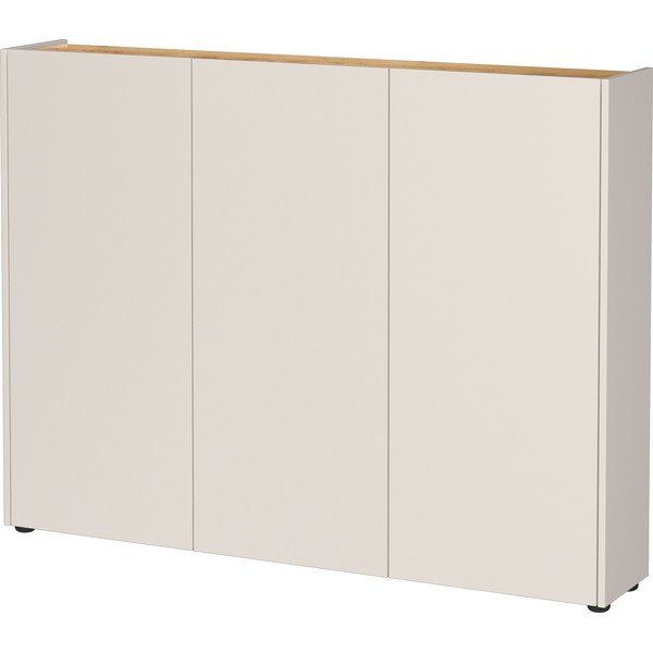 Kreminės spalvos spintelė iš ąžuolo 138x105x25 cm Libbiano – Germania