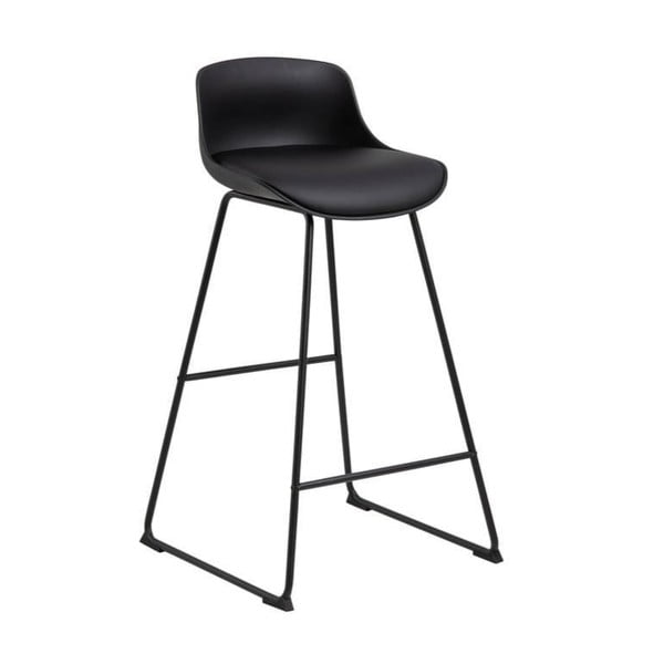 Juodos spalvos baro taburetė (sėdynės aukštis 76 cm) Tina – Actona