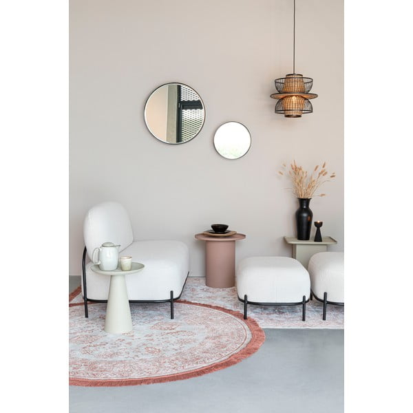 Kreminės spalvos pufas Hocker Polly – White Label-image-3