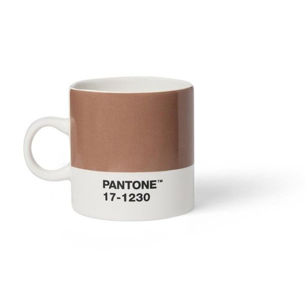 Iš keramikos puodelis šviesiai rudos spalvos espreso 120 ml Mocha Mousse 17-1230 – Pantone