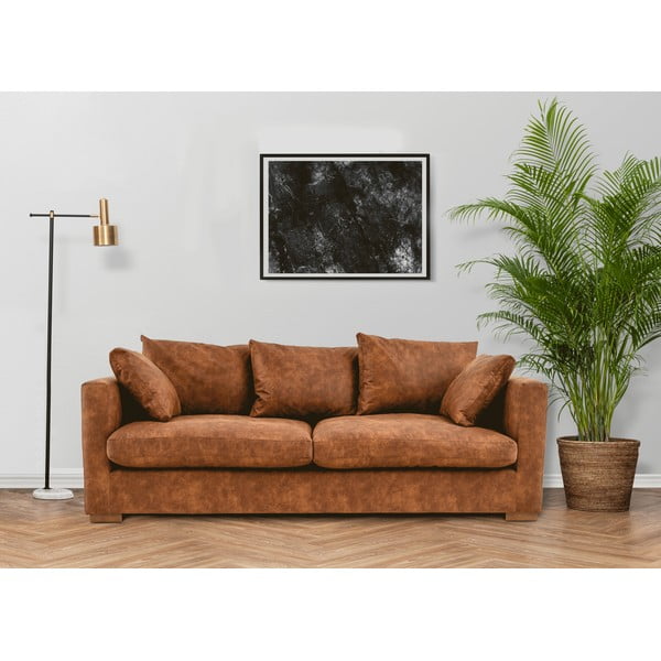 Sofa konjako rudos spalvos 220 cm Comfy – Scandic-image-1