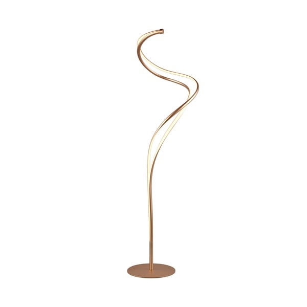 Pastatomas šviestuvas auksinės spalvos LED (aukštis 160 cm) su metaliniu gaubtu Nala – Trio Select