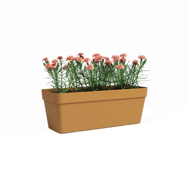 Iš perdirbto plastiko vazonas gėlėms su savaiminio laistymo funkcija 50 cm Capri – Artevasi-image-1