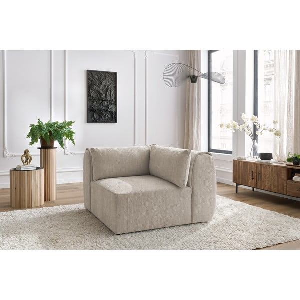Modulinė sofa smėlio spalvos Jeanne – Bobochic Paris-image-1